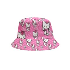 Hello Kitty Pattern, Hello Kitty, Child Bucket Hat (kids) by nateshop