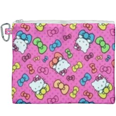 Hello Kitty, Cute, Pattern Canvas Cosmetic Bag (xxxl)