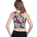 Hello Kitty, Pattern, Red Racer Back Crop Top View2