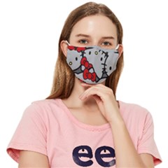 Hello Kitty, Pattern, Red Fitted Cloth Face Mask (adult) by nateshop