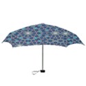 Islamic Ornament Texture, Texture With Stars, Blue Ornament Texture Mini Folding Umbrellas View3