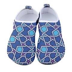 Islamic Ornament Texture, Texture With Stars, Blue Ornament Texture Men s Sock-style Water Shoes by nateshop