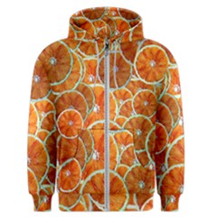 Oranges Patterns Tropical Fruits, Citrus Fruits Men s Zipper Hoodie by nateshop