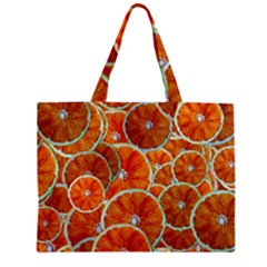 Oranges Patterns Tropical Fruits, Citrus Fruits Zipper Mini Tote Bag by nateshop