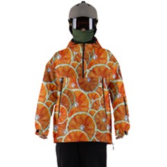 Oranges Patterns Tropical Fruits, Citrus Fruits Men s Ski And Snowboard Waterproof Breathable Jacket by nateshop