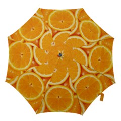 Oranges Textures, Close-up, Tropical Fruits, Citrus Fruits, Fruits Hook Handle Umbrellas (medium) by nateshop