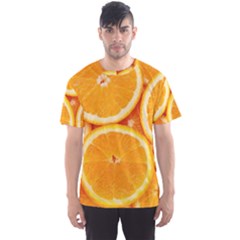 Oranges Textures, Close-up, Tropical Fruits, Citrus Fruits, Fruits Men s Sport Mesh T-shirt