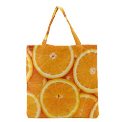 Oranges Textures, Close-up, Tropical Fruits, Citrus Fruits, Fruits Grocery Tote Bag by nateshop