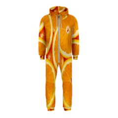 Oranges Textures, Close-up, Tropical Fruits, Citrus Fruits, Fruits Hooded Jumpsuit (kids) by nateshop