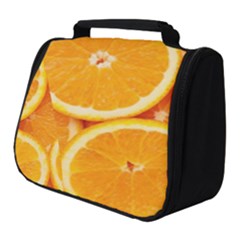 Oranges Textures, Close-up, Tropical Fruits, Citrus Fruits, Fruits Full Print Travel Pouch (small)