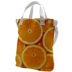 Oranges Textures, Close-up, Tropical Fruits, Citrus Fruits, Fruits Canvas Messenger Bag by nateshop