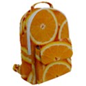 Oranges Textures, Close-up, Tropical Fruits, Citrus Fruits, Fruits Flap Pocket Backpack (Large) View2