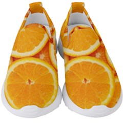 Oranges Textures, Close-up, Tropical Fruits, Citrus Fruits, Fruits Kids  Slip On Sneakers by nateshop