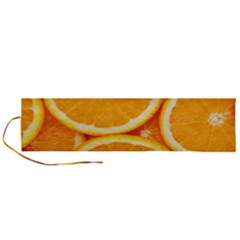 Oranges Textures, Close-up, Tropical Fruits, Citrus Fruits, Fruits Roll Up Canvas Pencil Holder (L)