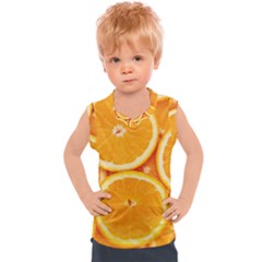 Oranges Textures, Close-up, Tropical Fruits, Citrus Fruits, Fruits Kids  Sport Tank Top