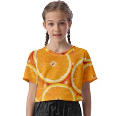 Oranges Textures, Close-up, Tropical Fruits, Citrus Fruits, Fruits Kids  Basic T-Shirt