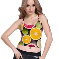 Oranges, Grapefruits, Lemons, Limes, Fruits Spaghetti Strap Bra Top by nateshop