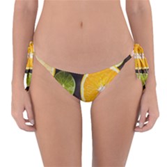 Oranges, Grapefruits, Lemons, Limes, Fruits Reversible Bikini Bottoms