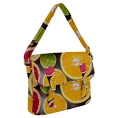 Oranges, Grapefruits, Lemons, Limes, Fruits Buckle Messenger Bag