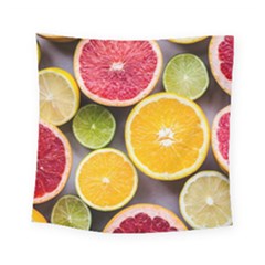 Oranges, Grapefruits, Lemons, Limes, Fruits Square Tapestry (small)