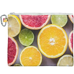 Oranges, Grapefruits, Lemons, Limes, Fruits Canvas Cosmetic Bag (xxxl) by nateshop