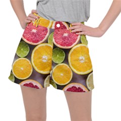 Oranges, Grapefruits, Lemons, Limes, Fruits Women s Ripstop Shorts