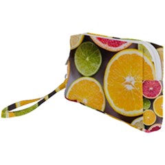 Oranges, Grapefruits, Lemons, Limes, Fruits Wristlet Pouch Bag (small)
