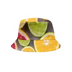 Oranges, Grapefruits, Lemons, Limes, Fruits Inside Out Bucket Hat (kids) by nateshop