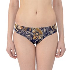 Paisley Texture, Floral Ornament Texture Hipster Bikini Bottoms