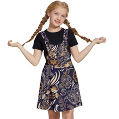 Paisley Texture, Floral Ornament Texture Kids  Apron Dress