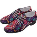 Pattern, Ornament, Motif, Colorful Women Heeled Oxford Shoes View2