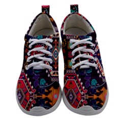 Pattern, Ornament, Motif, Colorful Women Athletic Shoes by nateshop