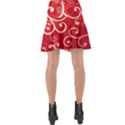 Patterns, Corazones, Texture, Red, Wrap Front Skirt View2