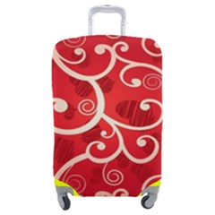 Patterns, Corazones, Texture, Red, Luggage Cover (medium) by nateshop