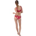 Patterns, Corazones, Texture, Red, Ring Detail Crop Bikini Set View2