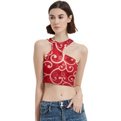 Patterns, Corazones, Texture, Red, Cut Out Top by nateshop