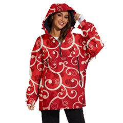 Patterns, Corazones, Texture, Red, Women s Ski And Snowboard Waterproof Breathable Jacket