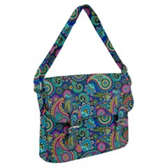 Patterns, Green Background, Texture Buckle Messenger Bag