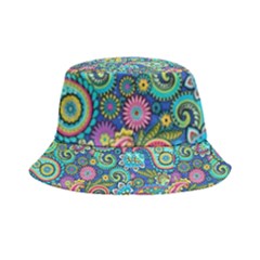 Patterns, Green Background, Texture Inside Out Bucket Hat by nateshop