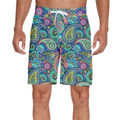 Patterns, Green Background, Texture Men s Beach Shorts by nateshop