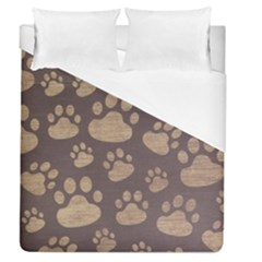 Paws Patterns, Creative, Footprints Patterns Duvet Cover (queen Size)