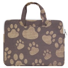 Paws Patterns, Creative, Footprints Patterns Macbook Pro 13  Double Pocket Laptop Bag by nateshop