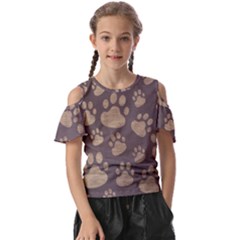 Paws Patterns, Creative, Footprints Patterns Kids  Butterfly Cutout T-shirt by nateshop