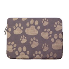 Paws Patterns, Creative, Footprints Patterns 13  Vertical Laptop Sleeve Case With Pocket