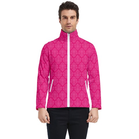 Pink Pattern, Abstract, Background, Bright, Desenho Men s Bomber Jacket by nateshop