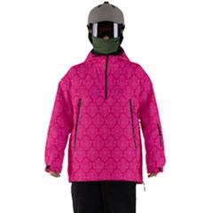 Pink Pattern, Abstract, Background, Bright, Desenho Men s Ski And Snowboard Waterproof Breathable Jacket by nateshop
