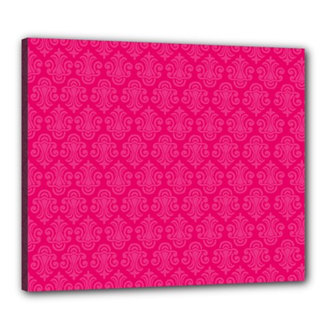 Pink Pattern, Abstract, Background, Bright, Desenho Canvas 24  X 20  (stretched)