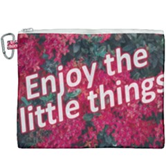 Indulge In Life s Small Pleasures  Canvas Cosmetic Bag (xxxl) by dflcprintsclothing