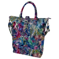 Abstract Confluence Buckle Top Tote Bag