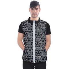 Noir Nouveau Chic Pattern Men s Puffer Vest by dflcprintsclothing